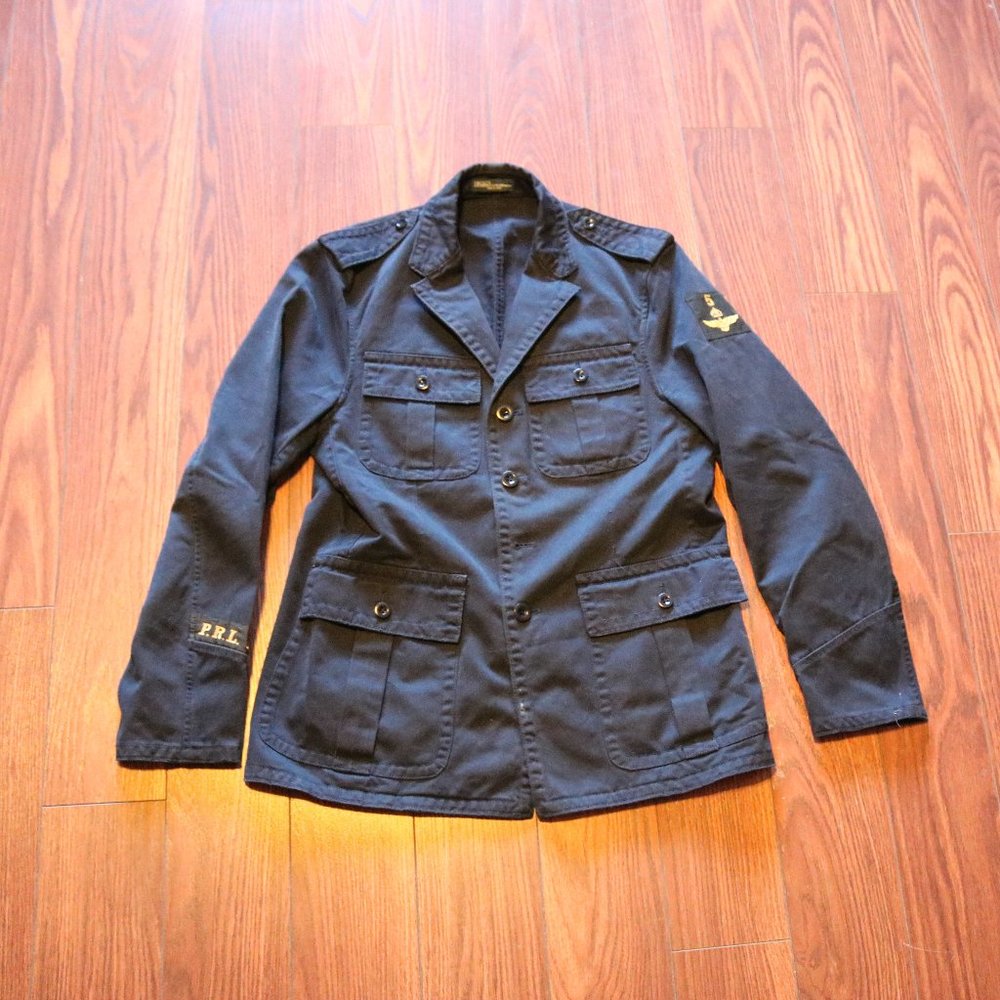 Mens PRL Bleecker Military Style Jacket Medium